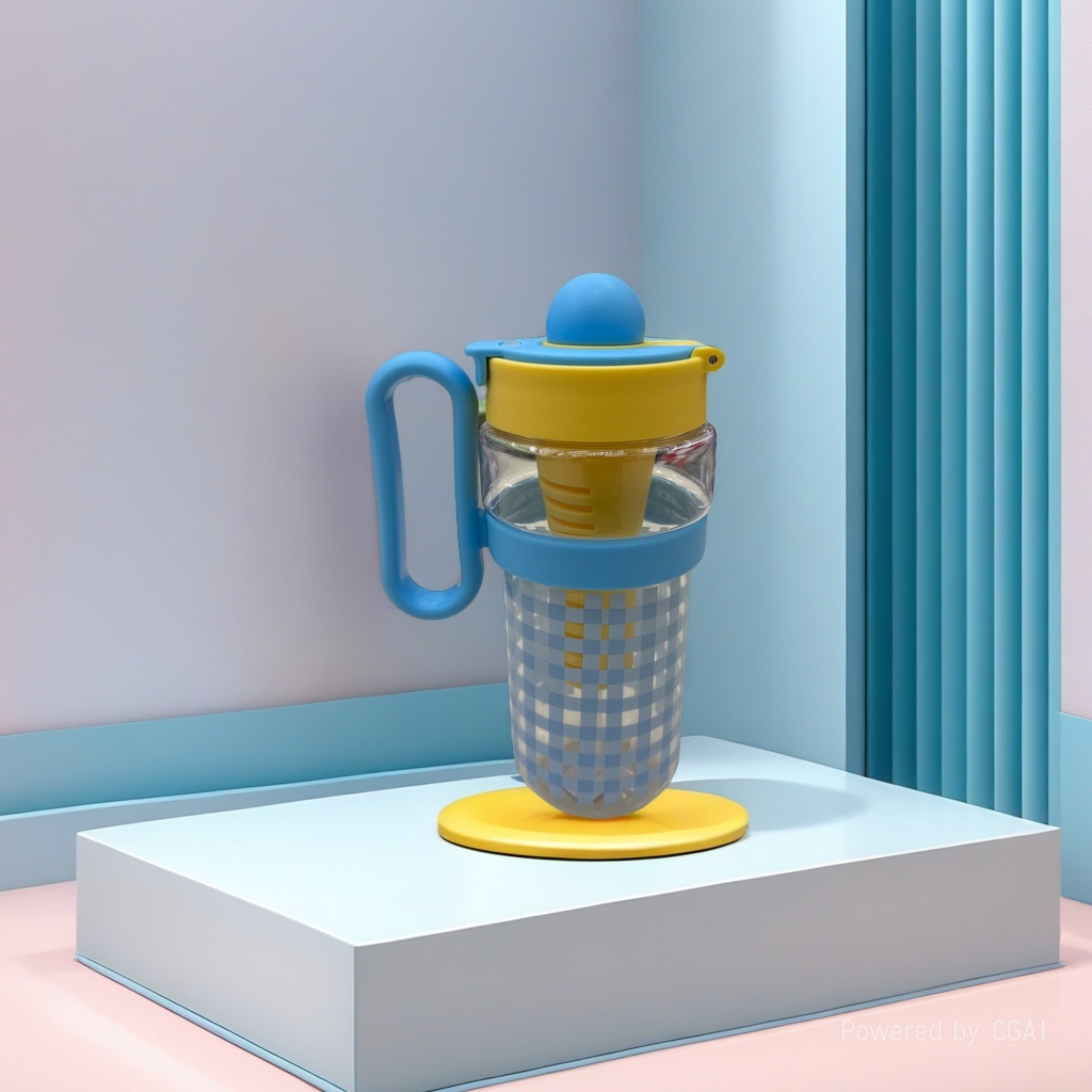 塑料防碎耐高温水杯家用透明大容量外贸跨境批发