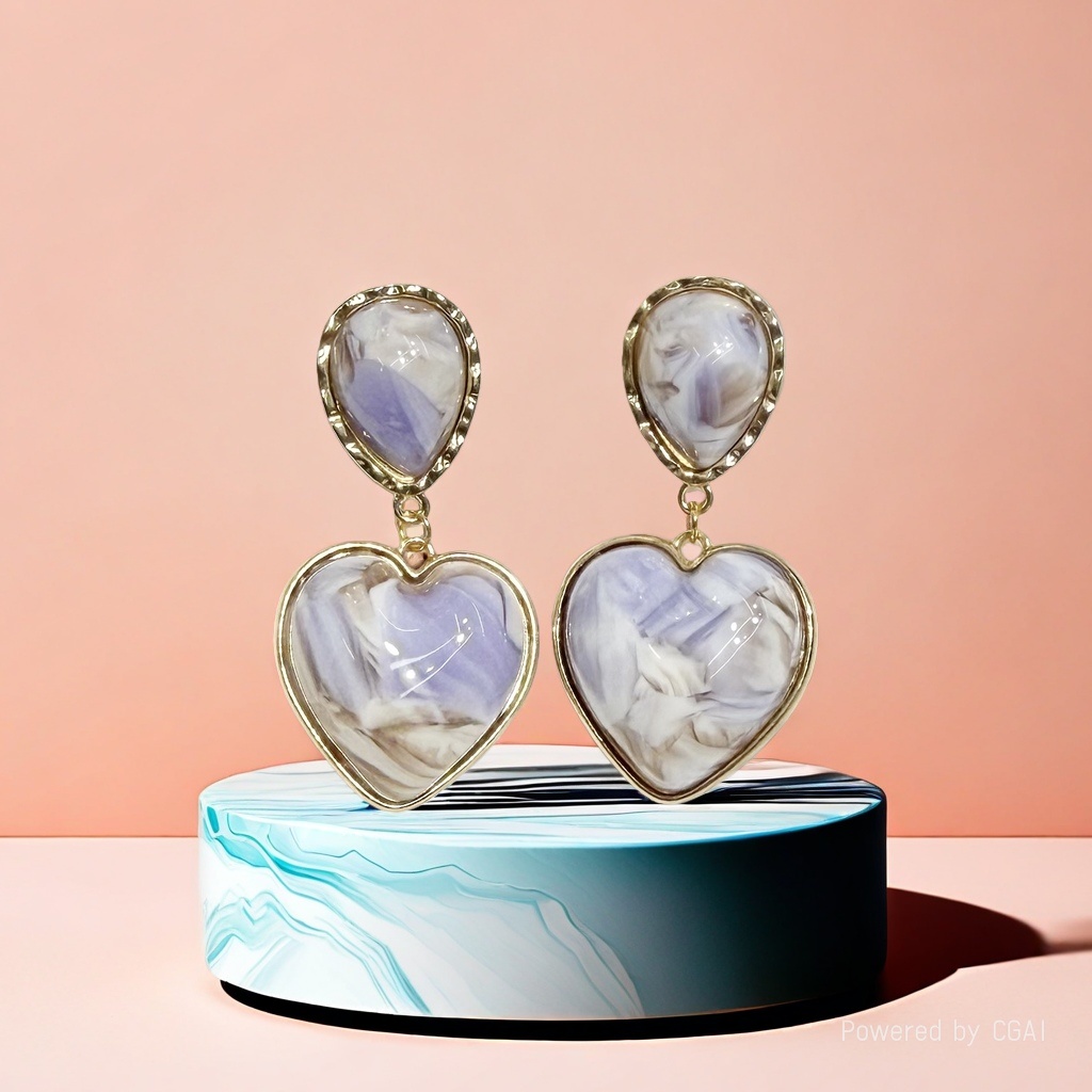 Acetic acid 3D stereoscopic beads Spring and Summer simple women's earrings and earrings accessories, elegant and simple style 165508349 Application Scenario