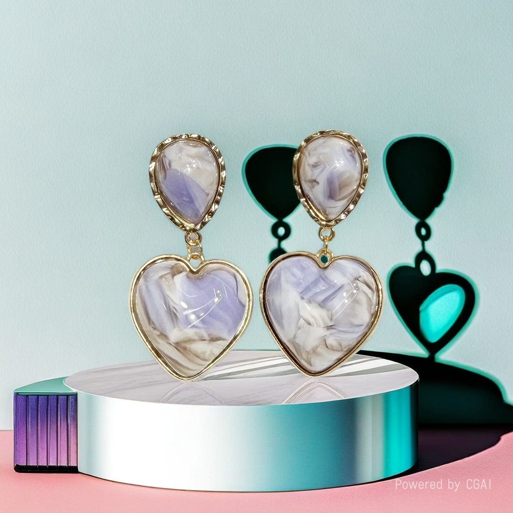 Acetic acid 3D stereoscopic beads Spring and Summer simple women's earrings and earrings accessories, elegant and simple style 165508349