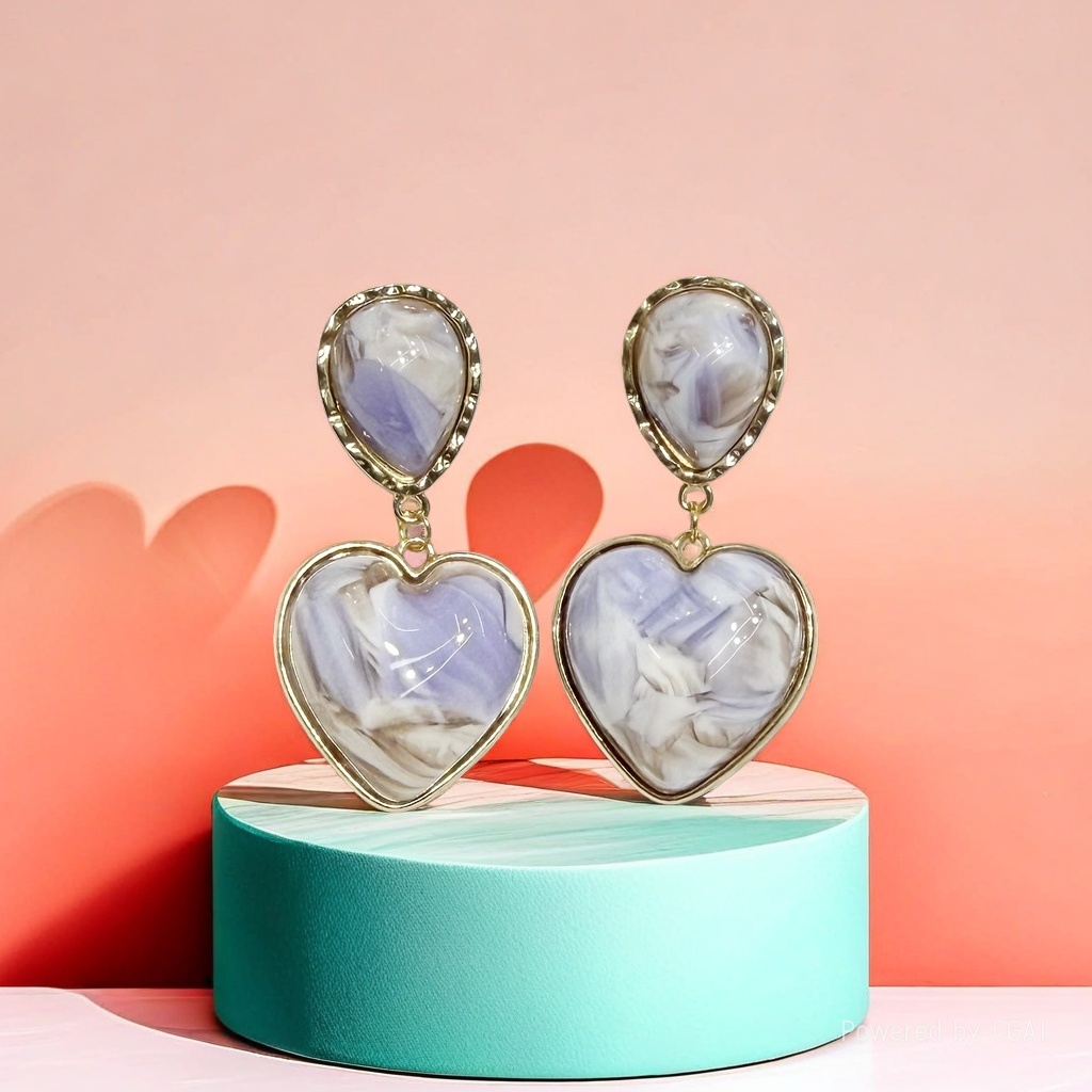 Acetic acid 3D stereoscopic beads Spring and Summer simple women's earrings and earrings accessories, elegant and simple style 165508349 Specification image