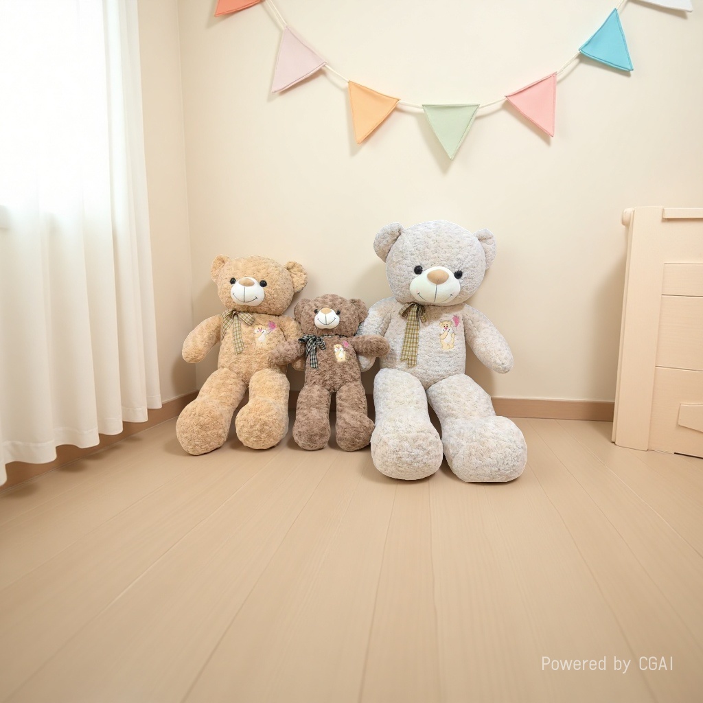 气球宝贝熊毛绒玩具玩偶娃娃可爱柔软居家装饰礼物产品图
