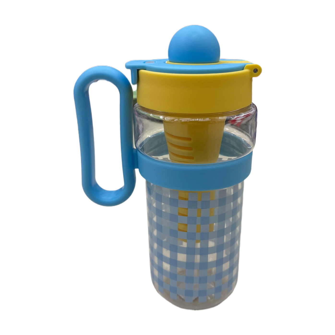 水杯/水杯儿童斜跨卡通/塑料儿童水杯/水杯塑料/迪士尼水杯白底实物图