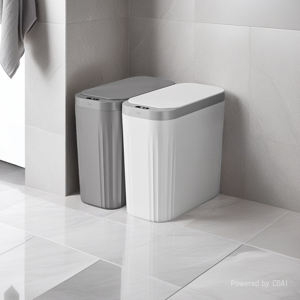 智能小户型垃圾桶家用大容量可折叠垃圾篓30升防异味静音收纳盒
