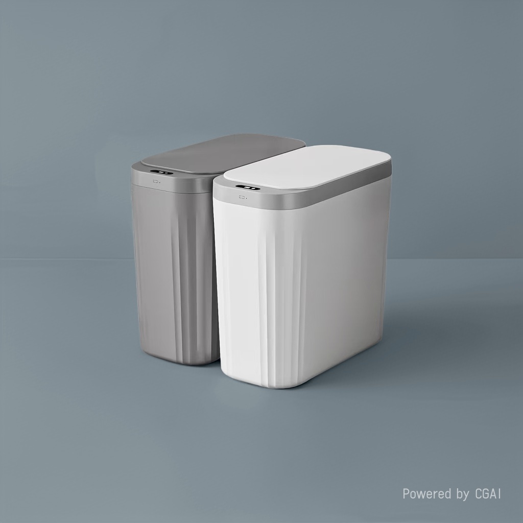 智能小户型垃圾桶家用大容量可折叠垃圾篓30升防异味静音收纳盒细节图
