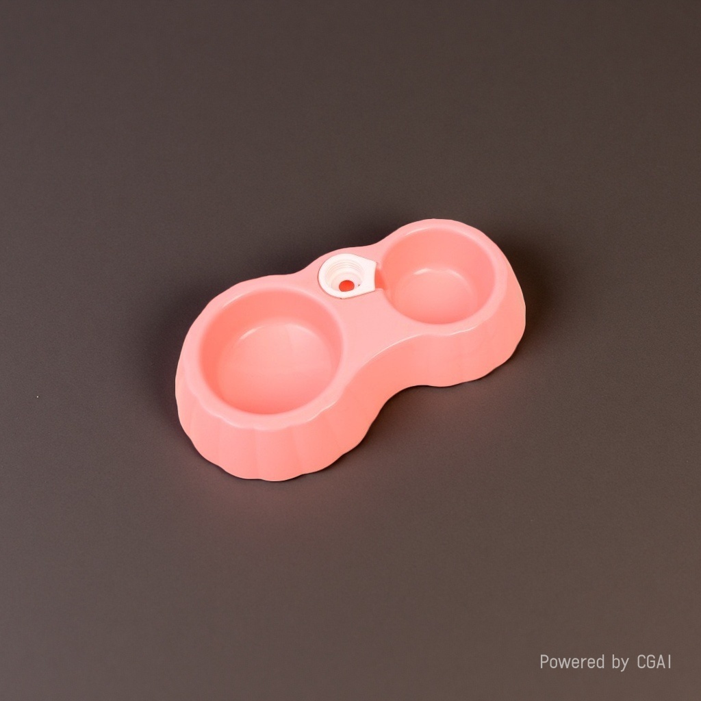 Pink double-bowl pet food sets, dog-specific anti-slip food bowls, durable and cute Application Scenario