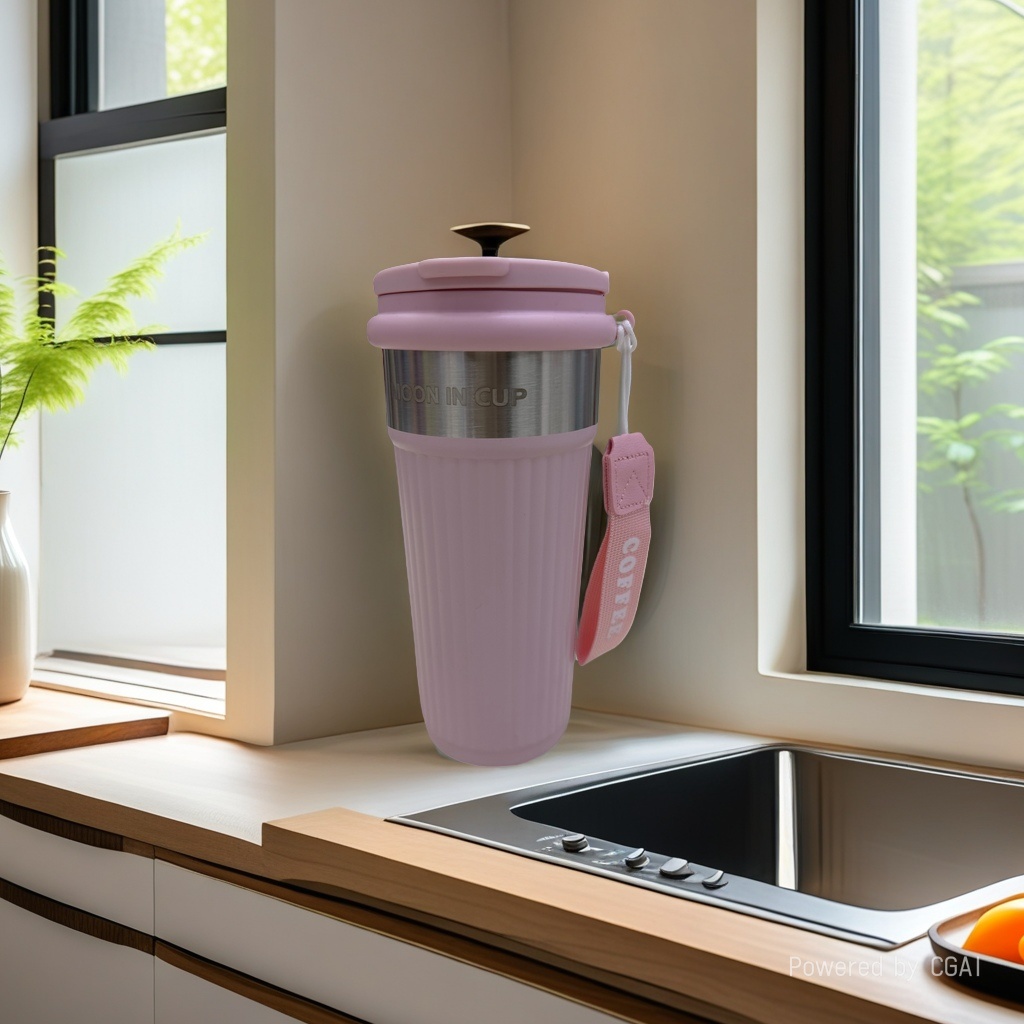 保温杯大容量不锈钢保温杯保热12小时防漏耐用杯盖