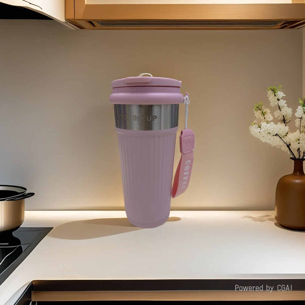 This large-capacity stainless steel insulated cup can keep heat for 12 hours with a leak-proof and durable lid details Picture