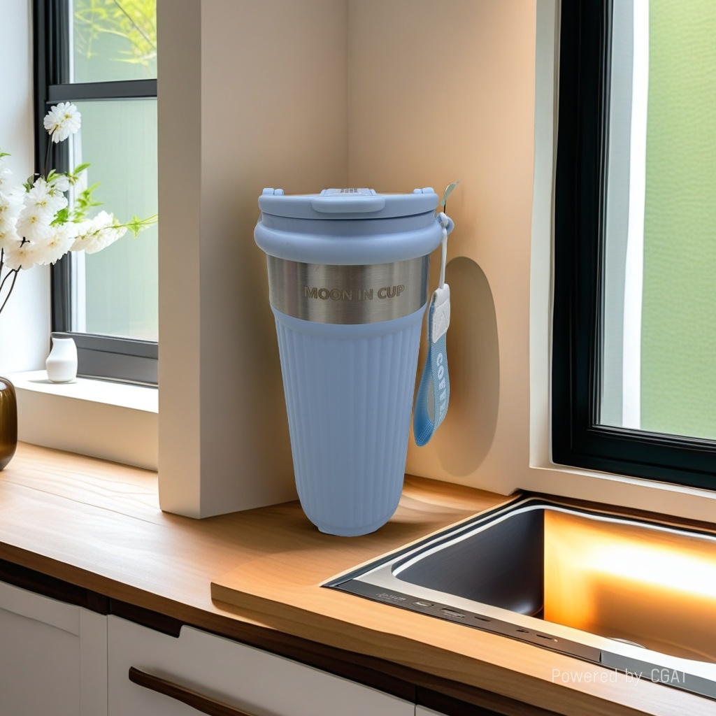 This large-capacity stainless steel insulated cup can keep heat for 12 hours with a leak-proof and durable lid Application Scenario