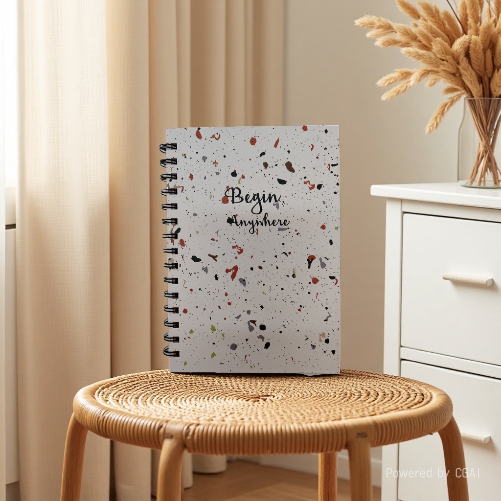 Donghu Paper Products A5 Creative Terrazzo Texture Coil Notebook is a must-have for students with a high level of appearance