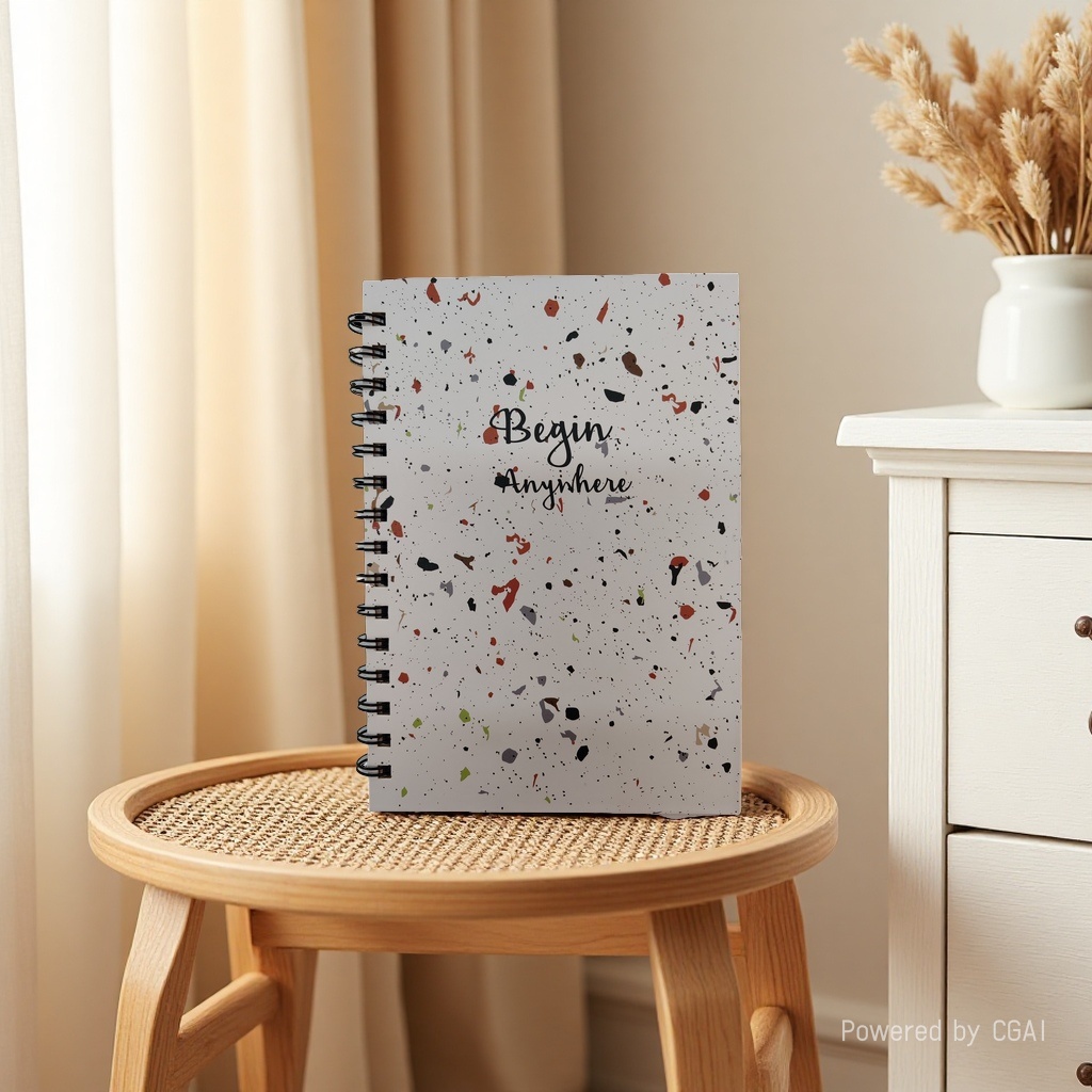 Donghu Paper Products A5 Creative Terrazzo Texture Coil Notebook is a must-have for students with a high level of appearance Application Scenario