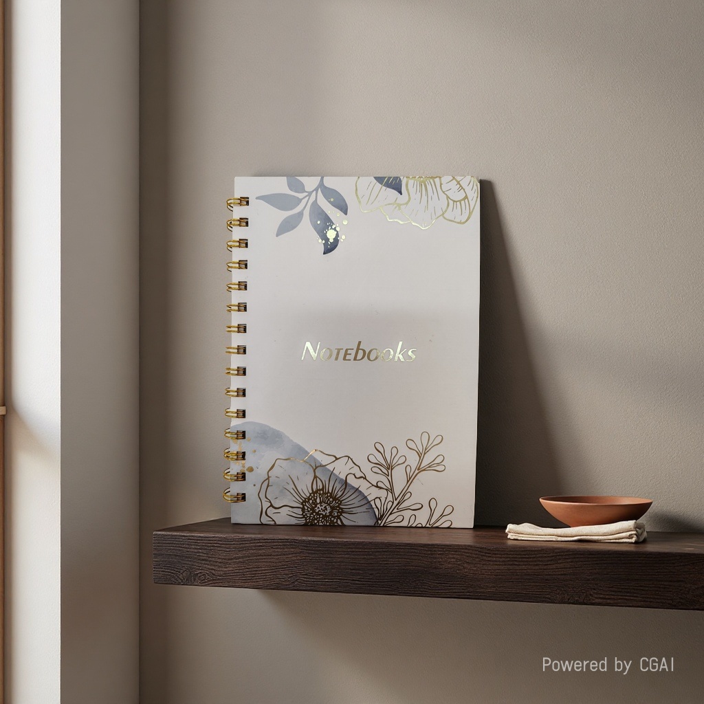 Бумажная бумага ист-лейк A5 Notebooks, золотая катушка с цветком notebooks, журнал офисных рук студентов, изучающих литературоведение Specification image