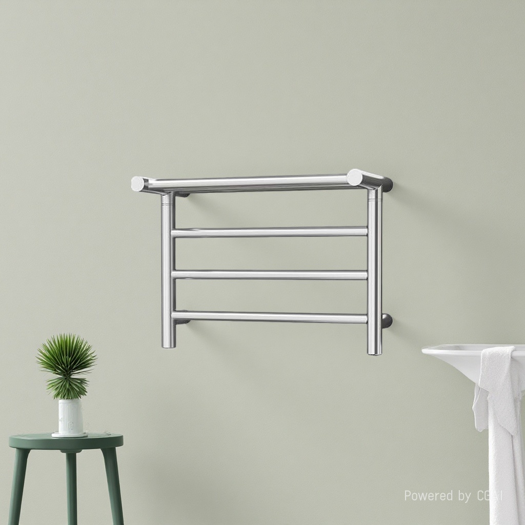 电热金属毛巾架杆架 304不锈钢浴室毛巾架挂架可调节细节图