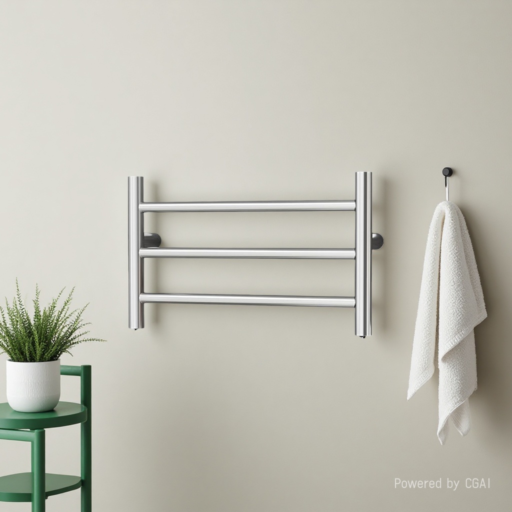 电热金属毛巾架杆架 304不锈钢浴室毛巾架挂架可调节产品图