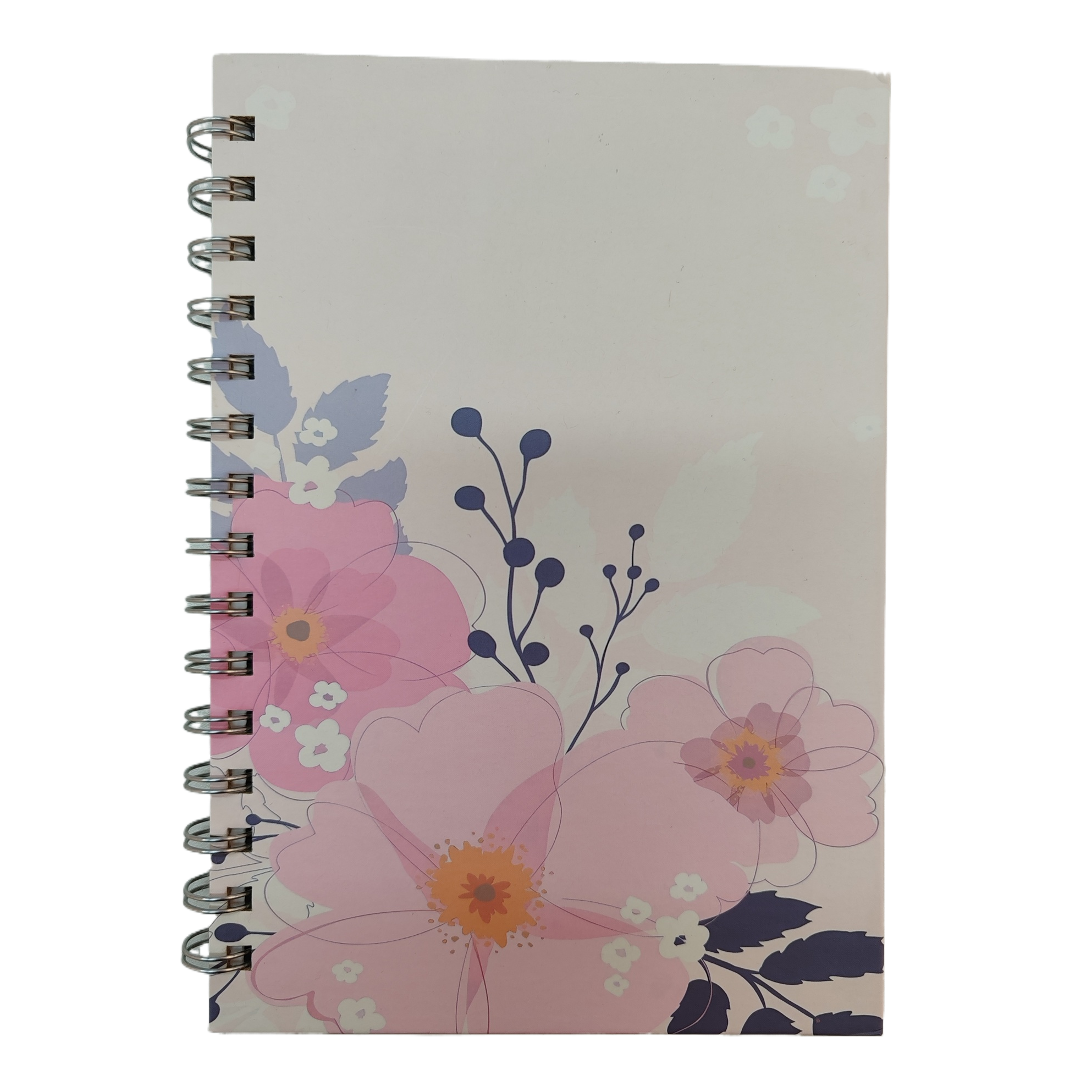Donghu Paper Products A5 Soft Mist Pink Flower Coil Notebook, Artistic Flower Notebook, Exquisite flower cover Diary Diary Item Picture