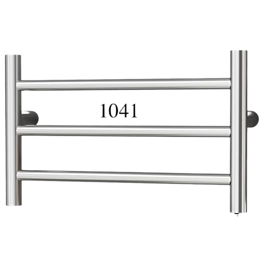 电热金属毛巾架杆架 304不锈钢浴室毛巾架挂架可调节白底实物图