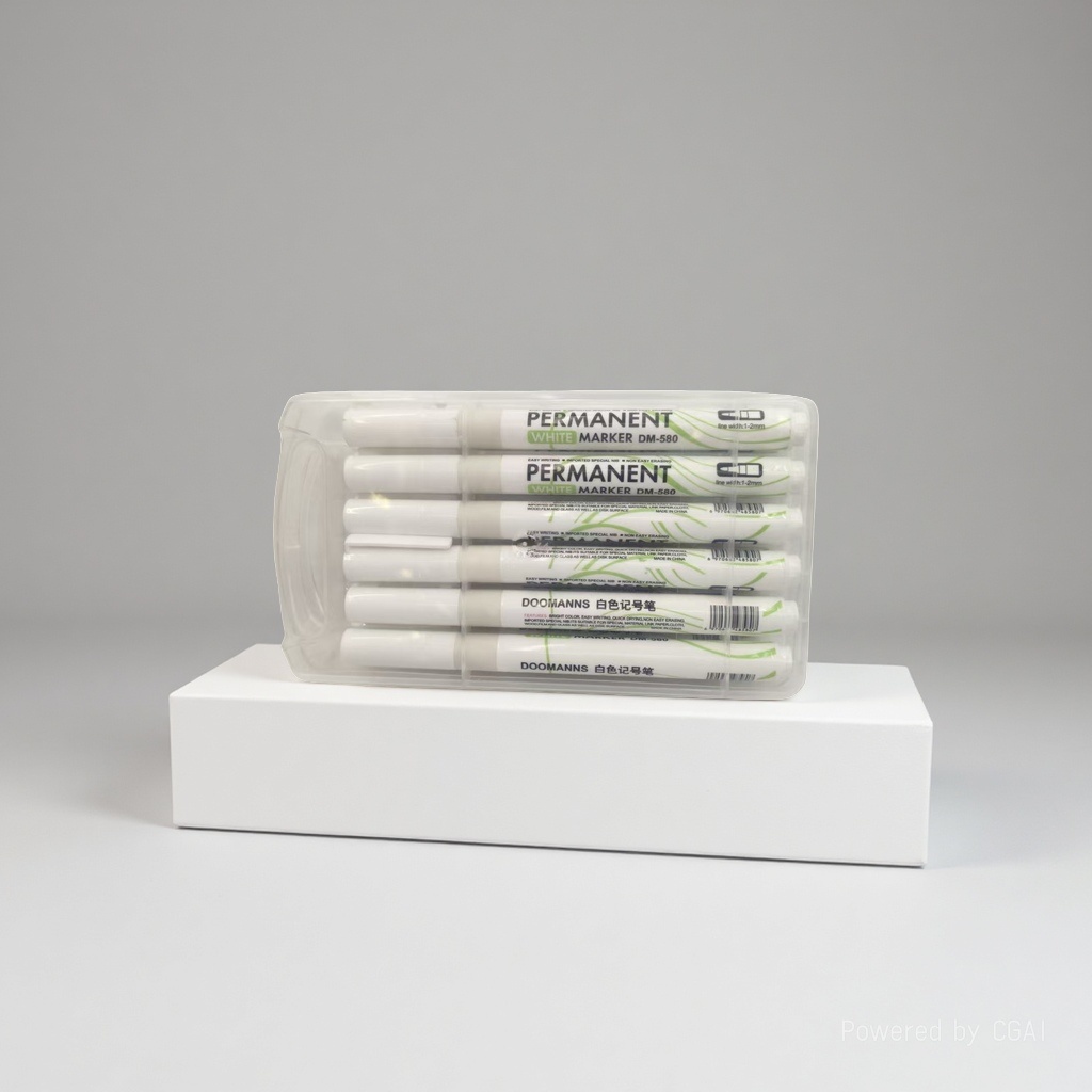 油性记号笔细头防水不掉色划线学生黑卡纸工地简约定位高光笔手账