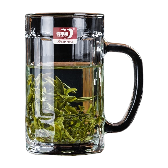 180ml经典杯茶杯透明杯家用杯子带把玻璃水杯