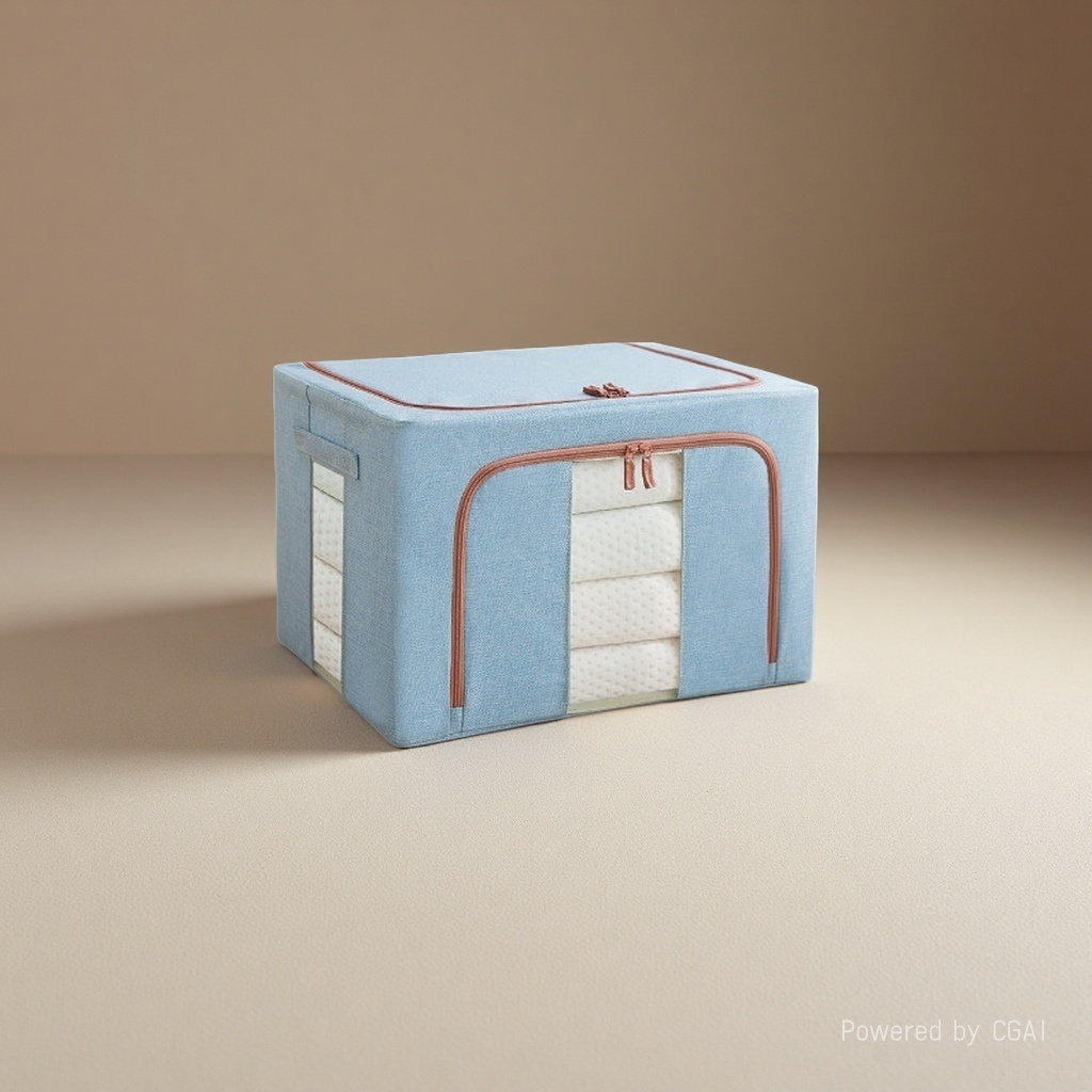 凌云贸易布艺收纳箱主体带轮整理箱收纳篮s收纳篮