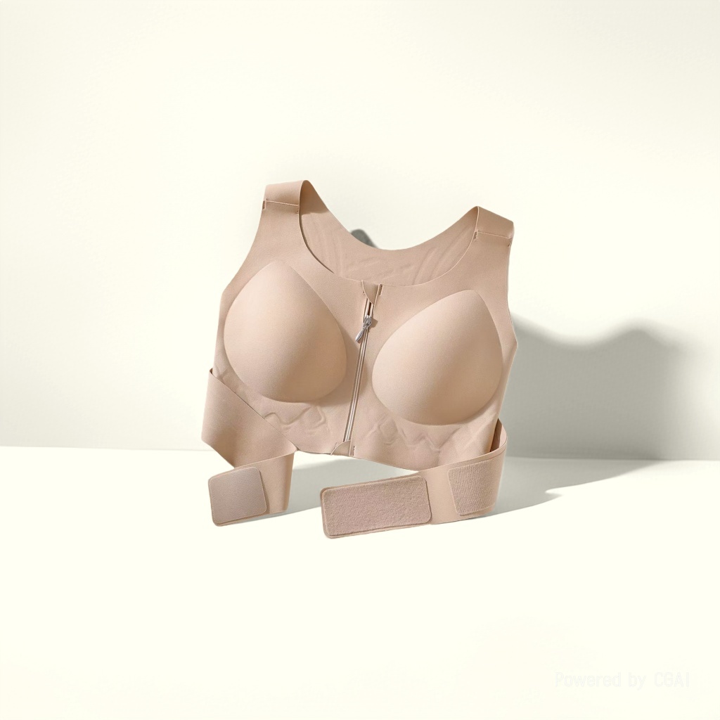 Front zipper double-pull sports underwear pic 4