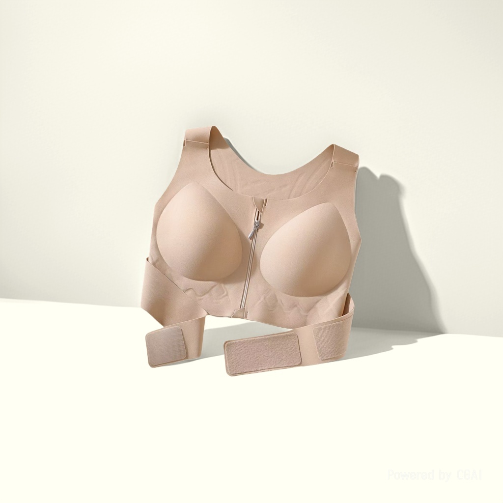 Front zipper double-pull sports underwear pic 5