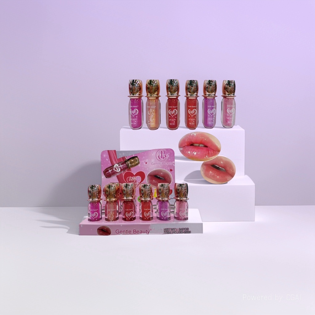 Gentle Beauty Romantic Liquid Blush Lip Gloss Makeup Moisturizing and toning lipgloss Specification image