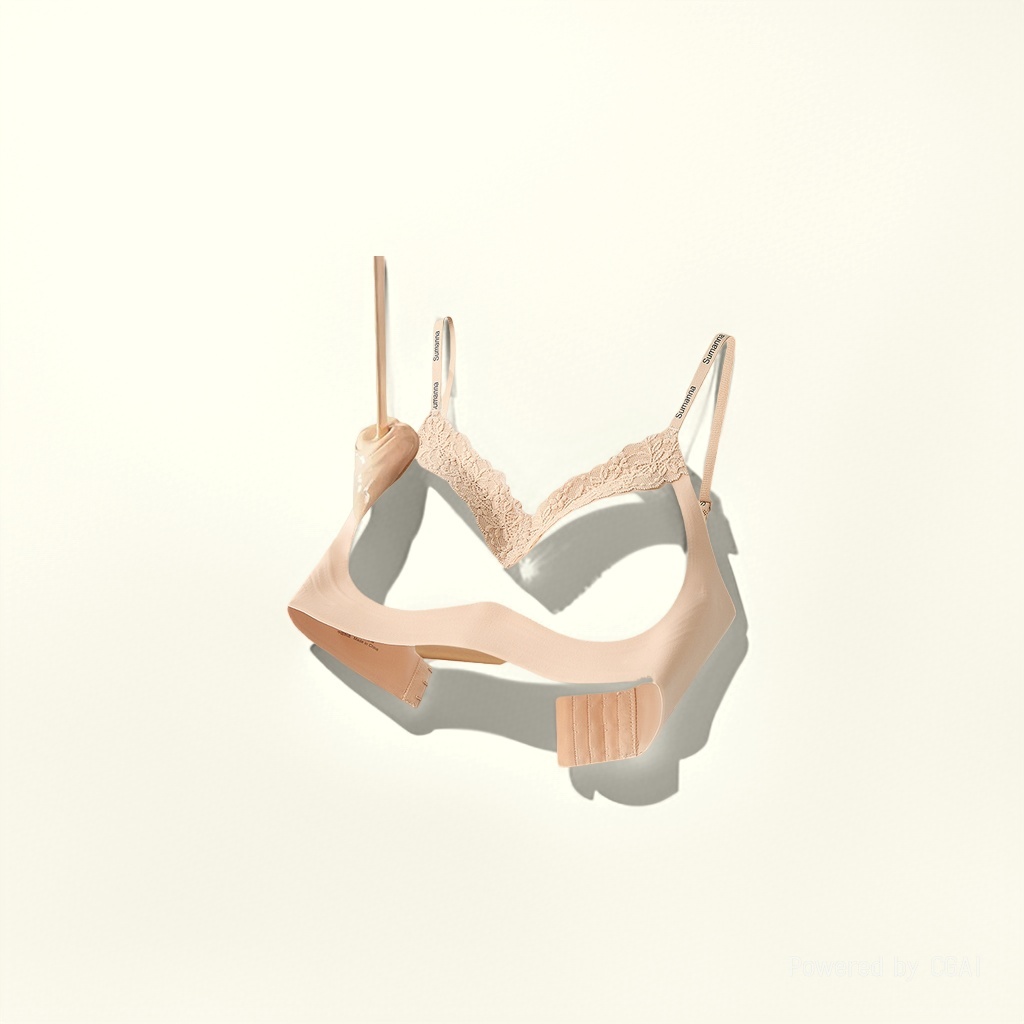 Lace jelly soft support bra pic 5