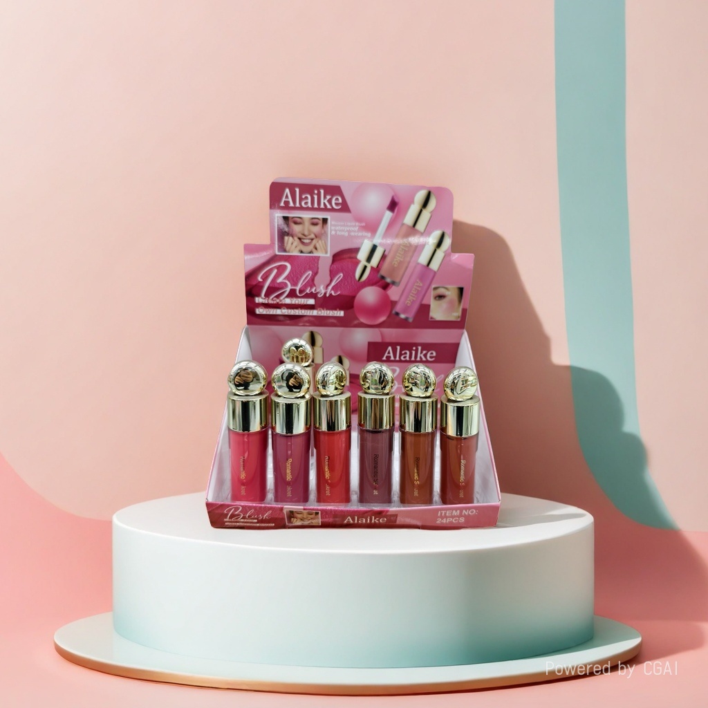 Alaike Romanticsekret Liquid Cheek and Red Lip Gloss two-in-one, available in multiple colors, a new favorite in fashion and beauty Specification image