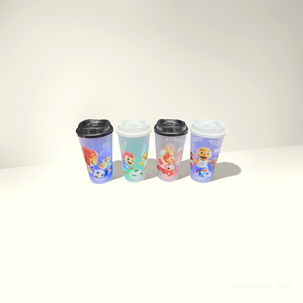 卡通儿童水杯塑料杯吸管杯便携可爱杯吸管水杯多用途多款式工厂直销日用百货