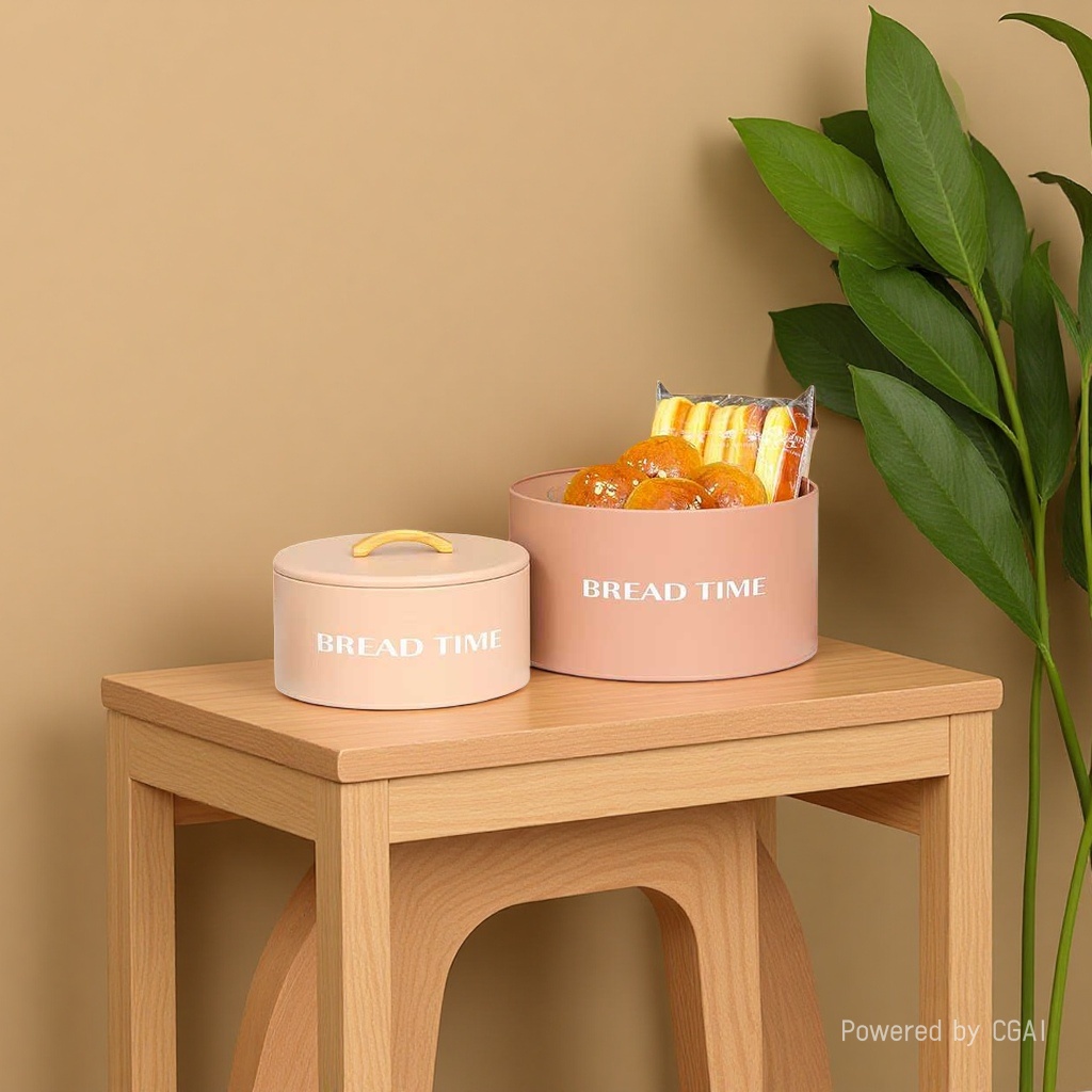 镀锌铁防尘收纳盒食品收纳2件套