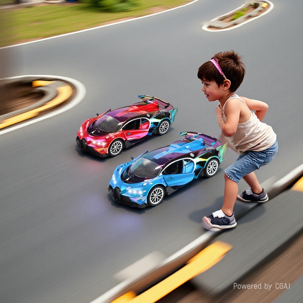 Coche de juguete de control remoto de cuatro pasos coche azul de carreras rc coche inalámbrico niño luz flotante juguete de coche rc para niños juguetes eléctricos rc coche rc plástico 1 boya juguete 14542 Application Scenario
