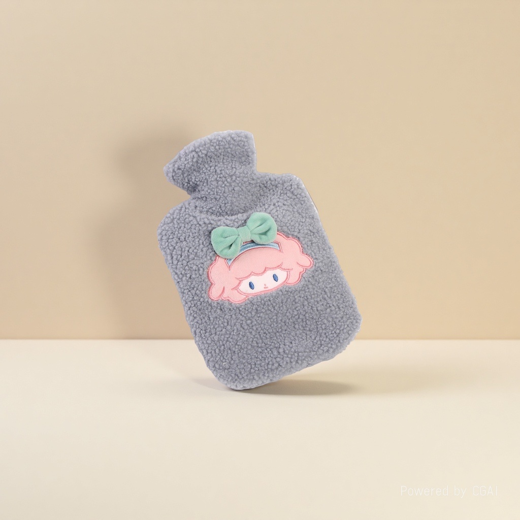 The new Teddy fleece water-filled hot water bag is convenient to carry