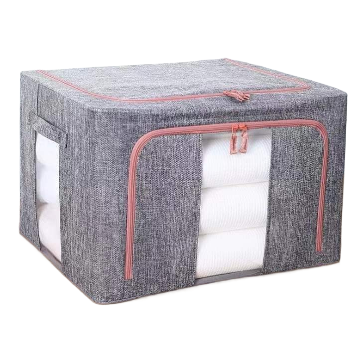 露营收纳箱80L带轮整理箱收纳篮户外收纳箱防尘防水