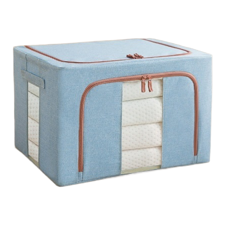 凌云贸易绿色布艺收纳箱主体带轮整理箱露营收纳箱80L收纳篮s收纳篮095226138