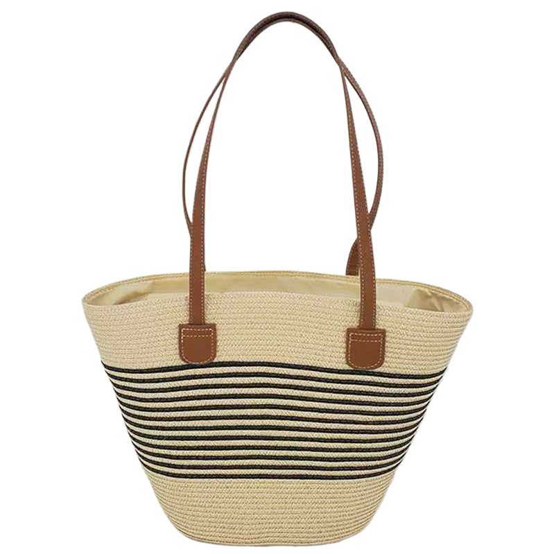 草编包女文艺手工编织拉菲草包18寸草编包女