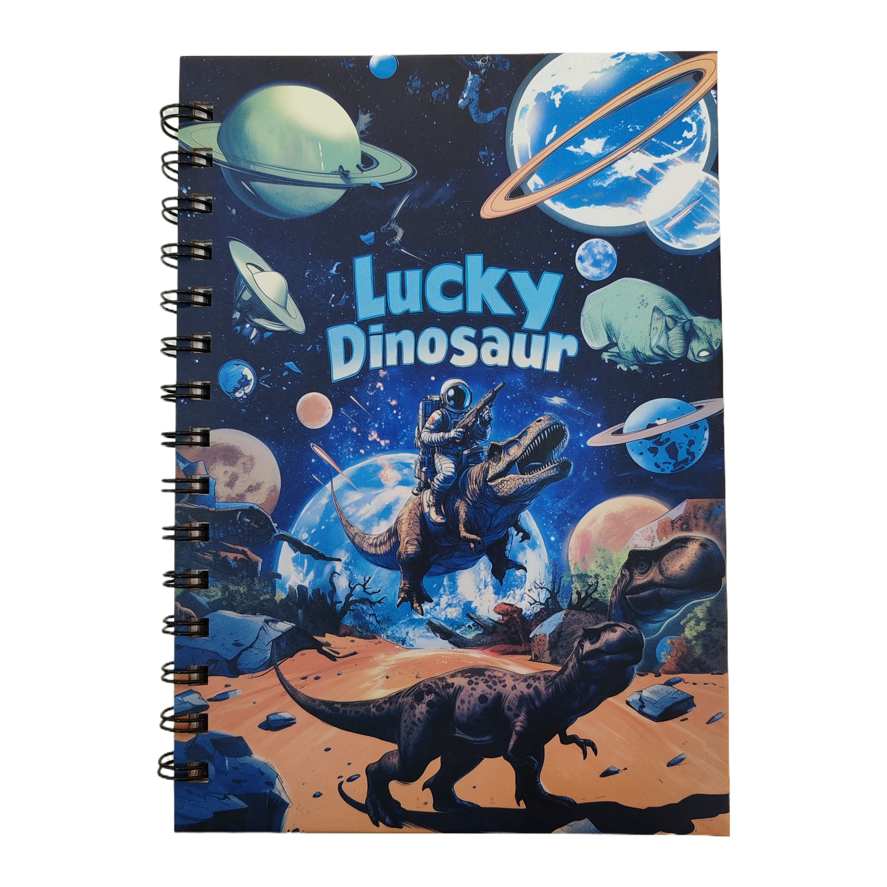 东湖纸品 A5 星际恐龙冒险线圈本 Lucky Dinosaur 酷炫男孩专属记事本 学生便携笔记本 Item Picture