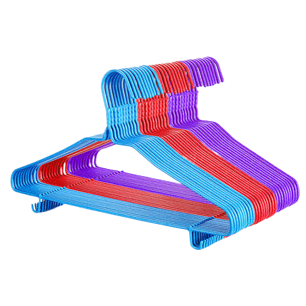 衣架/衣架撑子/塑料衣架/童装衣架摆摊木质的/丽挺衣架白底实物图