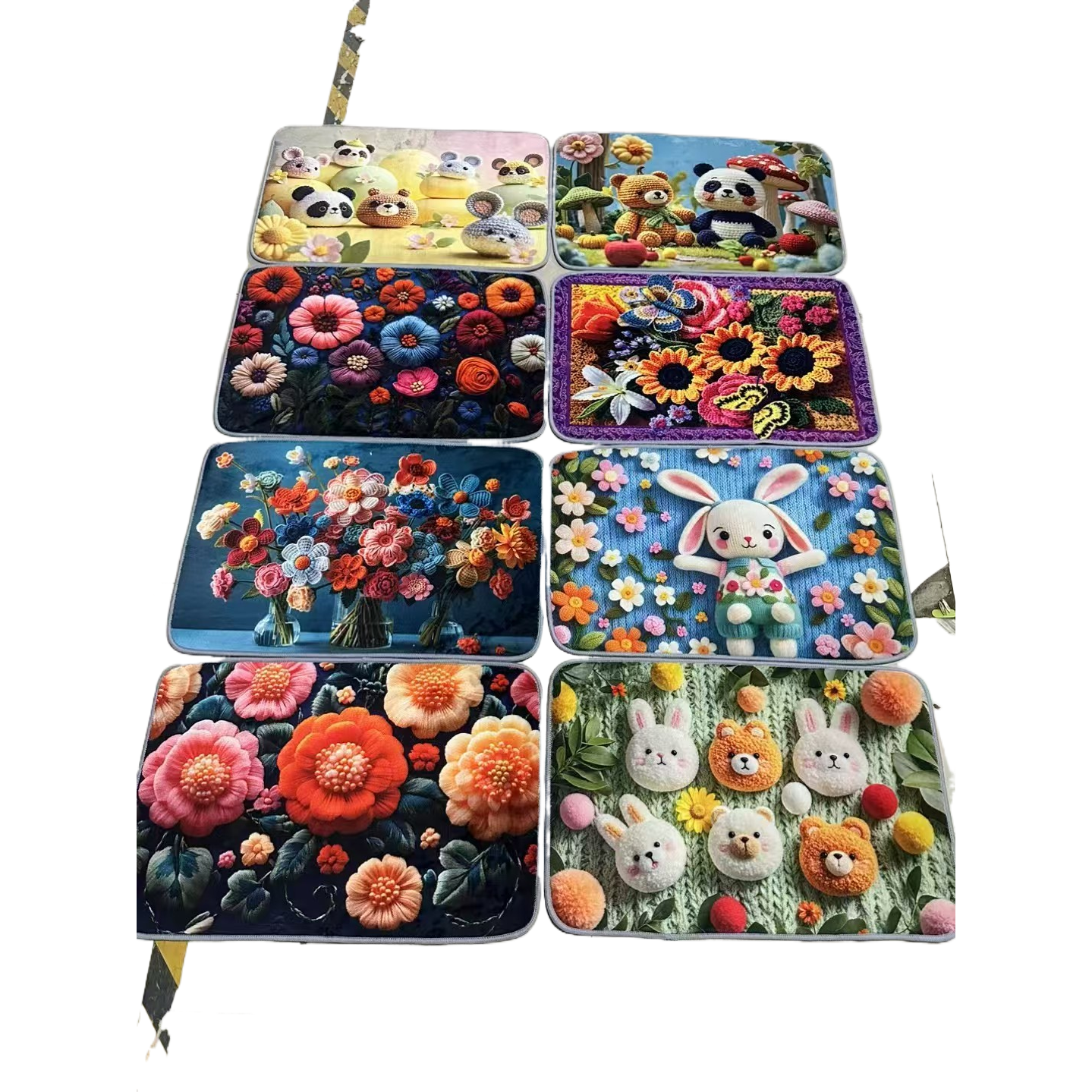 Jute floor MATS, red carpets, small carpets, prayer rugs, household anti-slip and wear-resistant carpets, factory direct sales, cross-border wholesale for foreign trade Item Picture