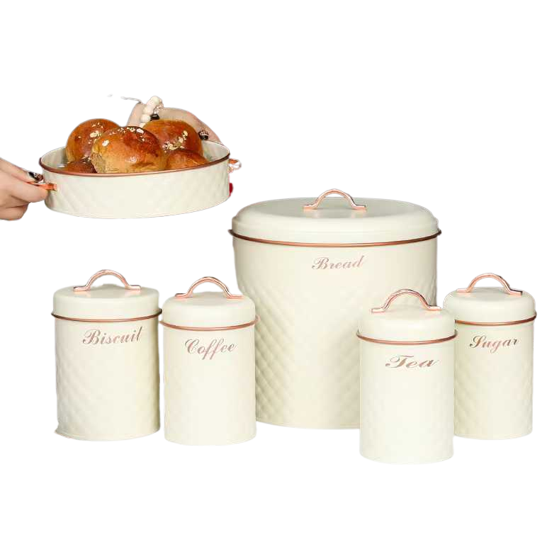 新品上市 新款铁面包零食罐 密封罐 