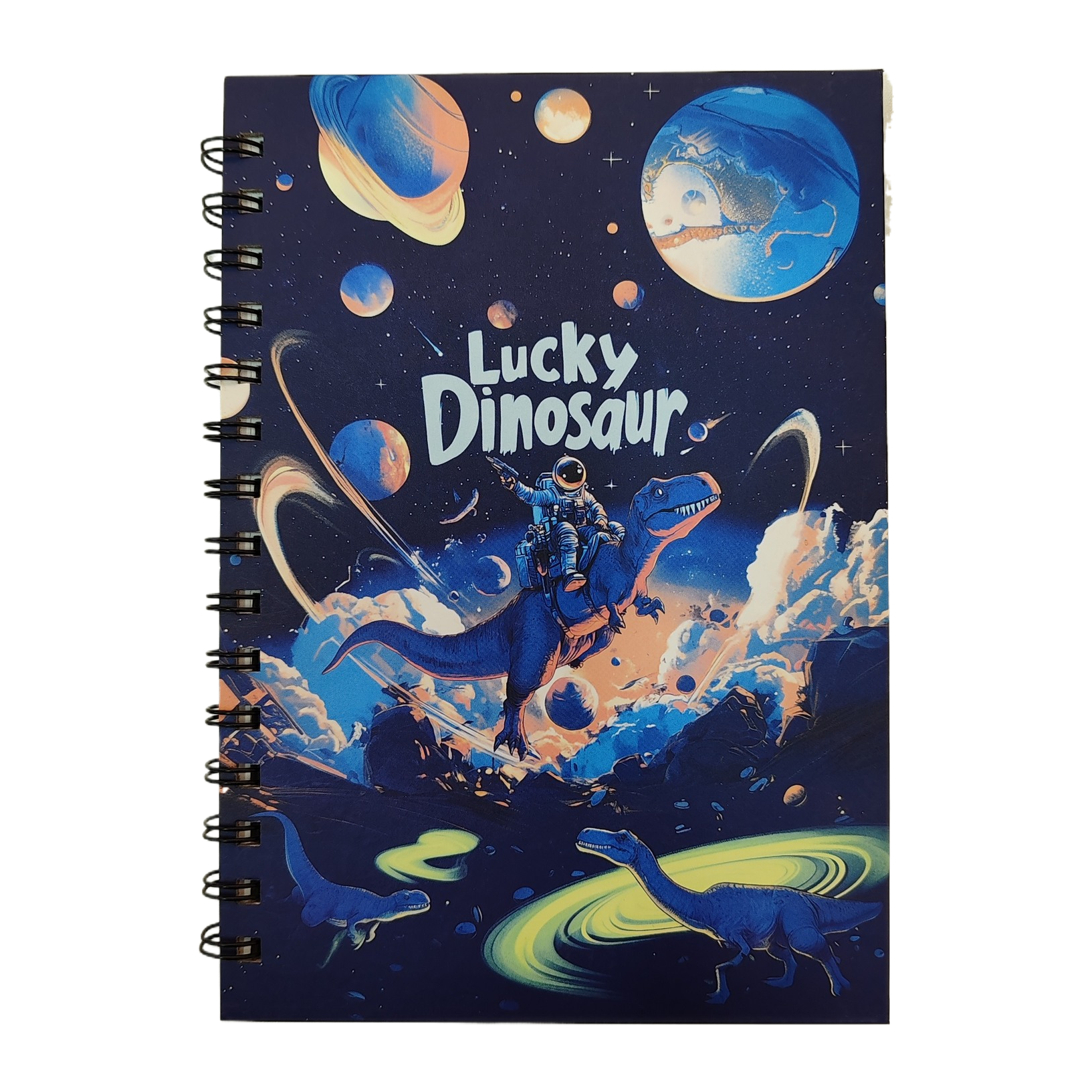 Donghu Paper Products A5 Lucky Dinosaur Space Dinosaur Coil Book Boy Tyrannosaurus Rex Notebook Student Interstellar Adventure Notebook Item Picture