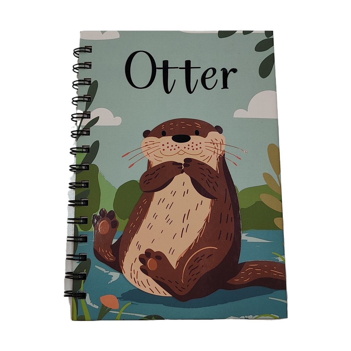 Donghu Paper Products A5 Super Cute Otter, high appearance level Cartoon cover coil Notebook, adorable cartoon notebook Item Picture