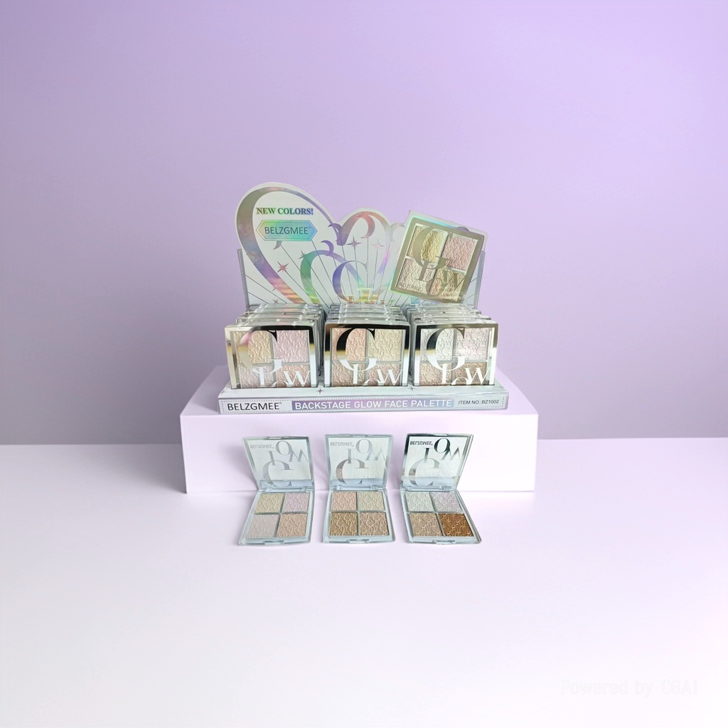 BELZGMEE's new makeup palette, a high-gloss eyeshadow palette, includes highlights, eyeshadows and blushes. It's a new favorite in fashion and beauty.