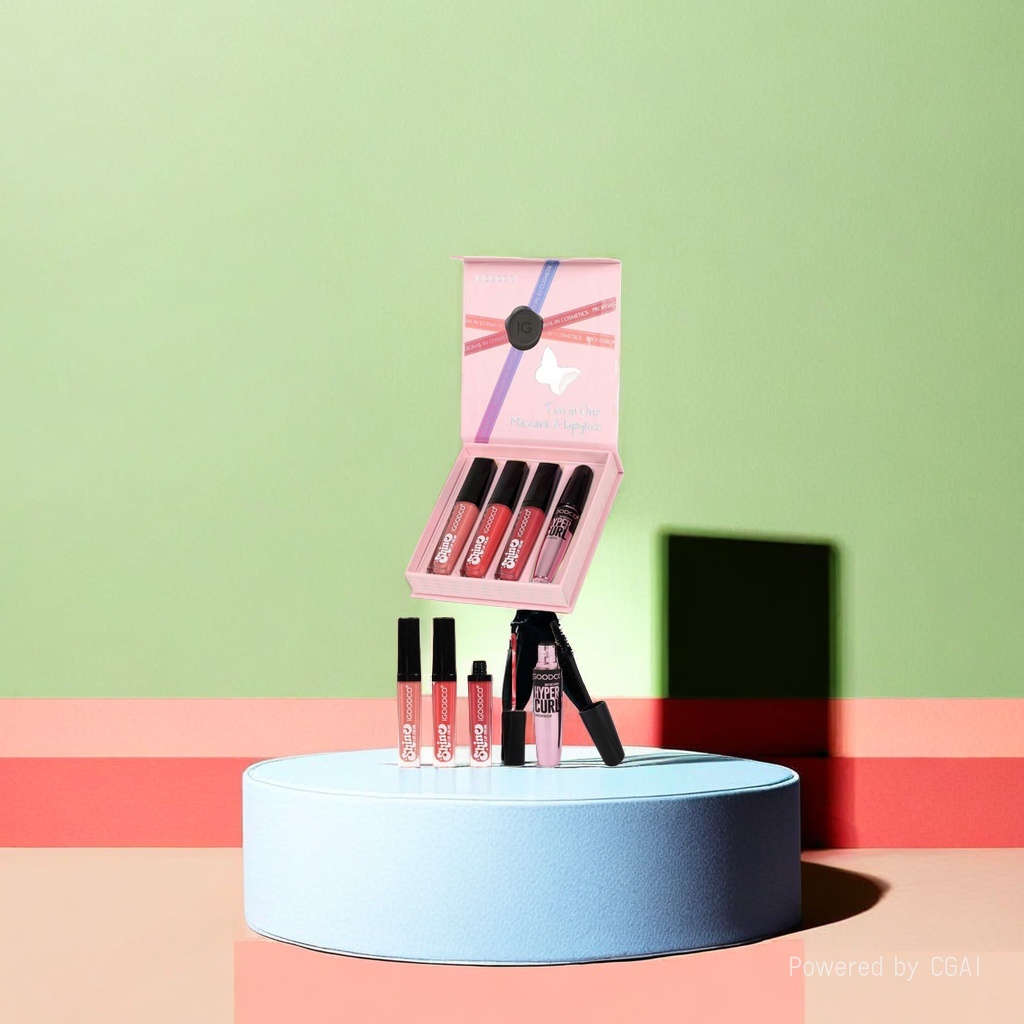 Makeup lip gloss set, lipstick, color tube, phone case, makeup combination gift box Application Scenario