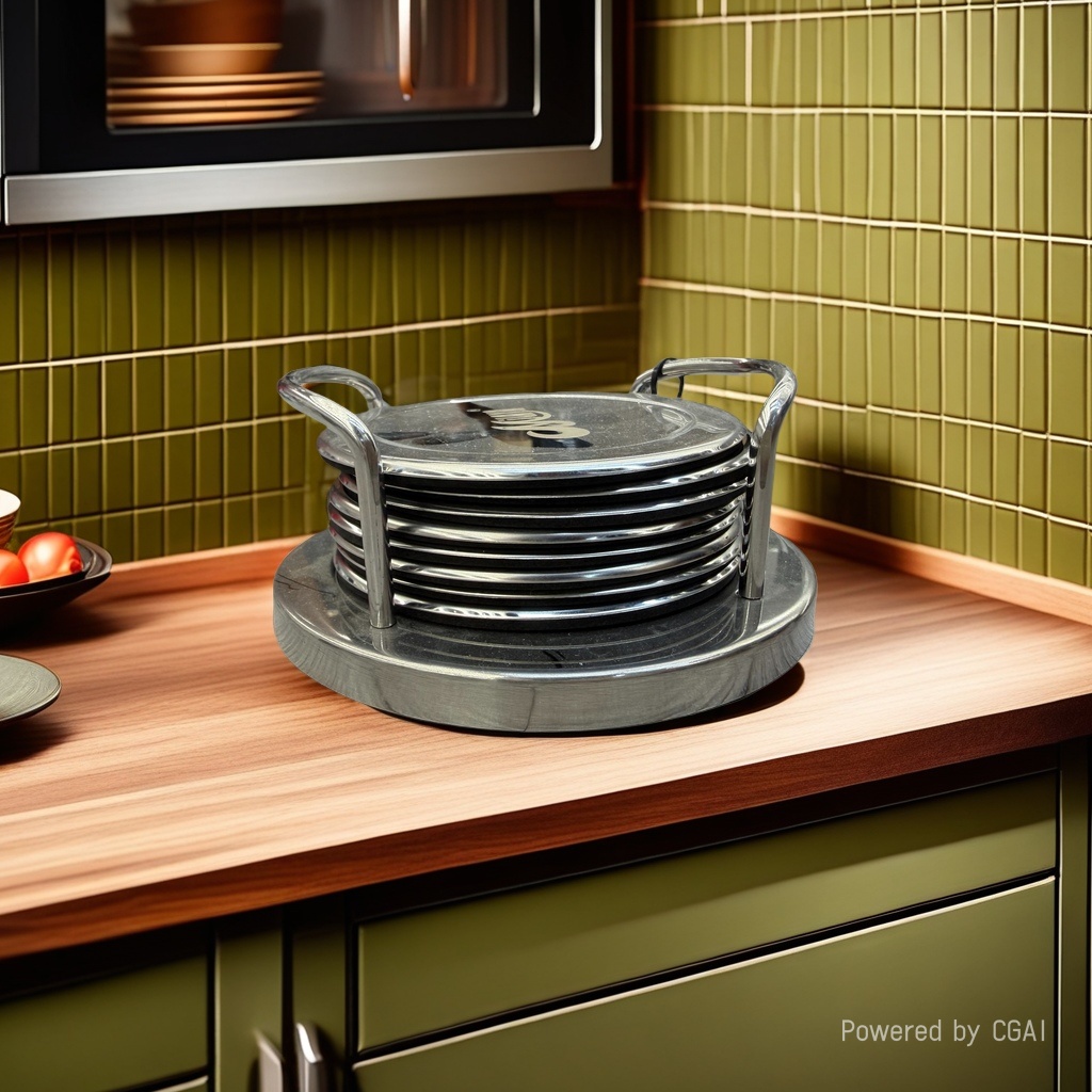 不锈钢创意杯垫餐垫隔热防烫餐桌垫可叠放