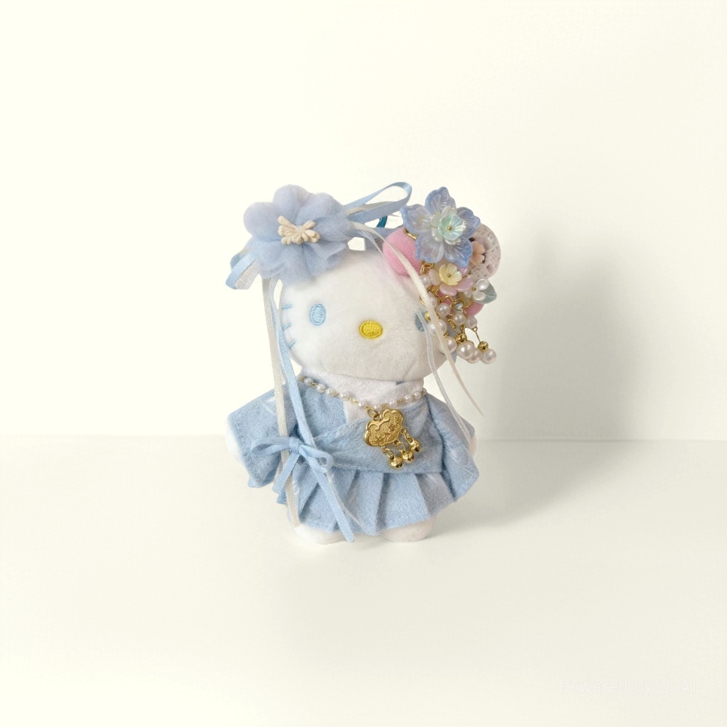 Hello Kitty娃可爱卡通公仔 重工毛绒娃娃 精美礼品 包挂挂饰kitty原创重工可爱长腿kittykitty