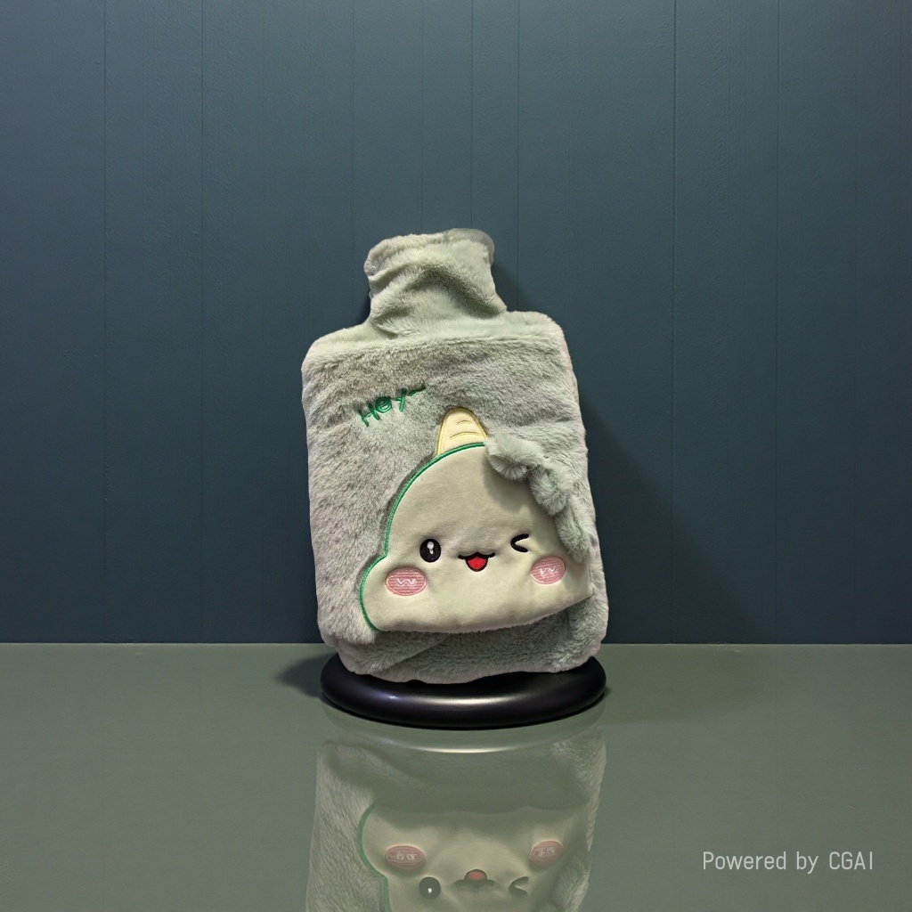 2000ML double-handle water-filling portable hot water bag for dinosaurs