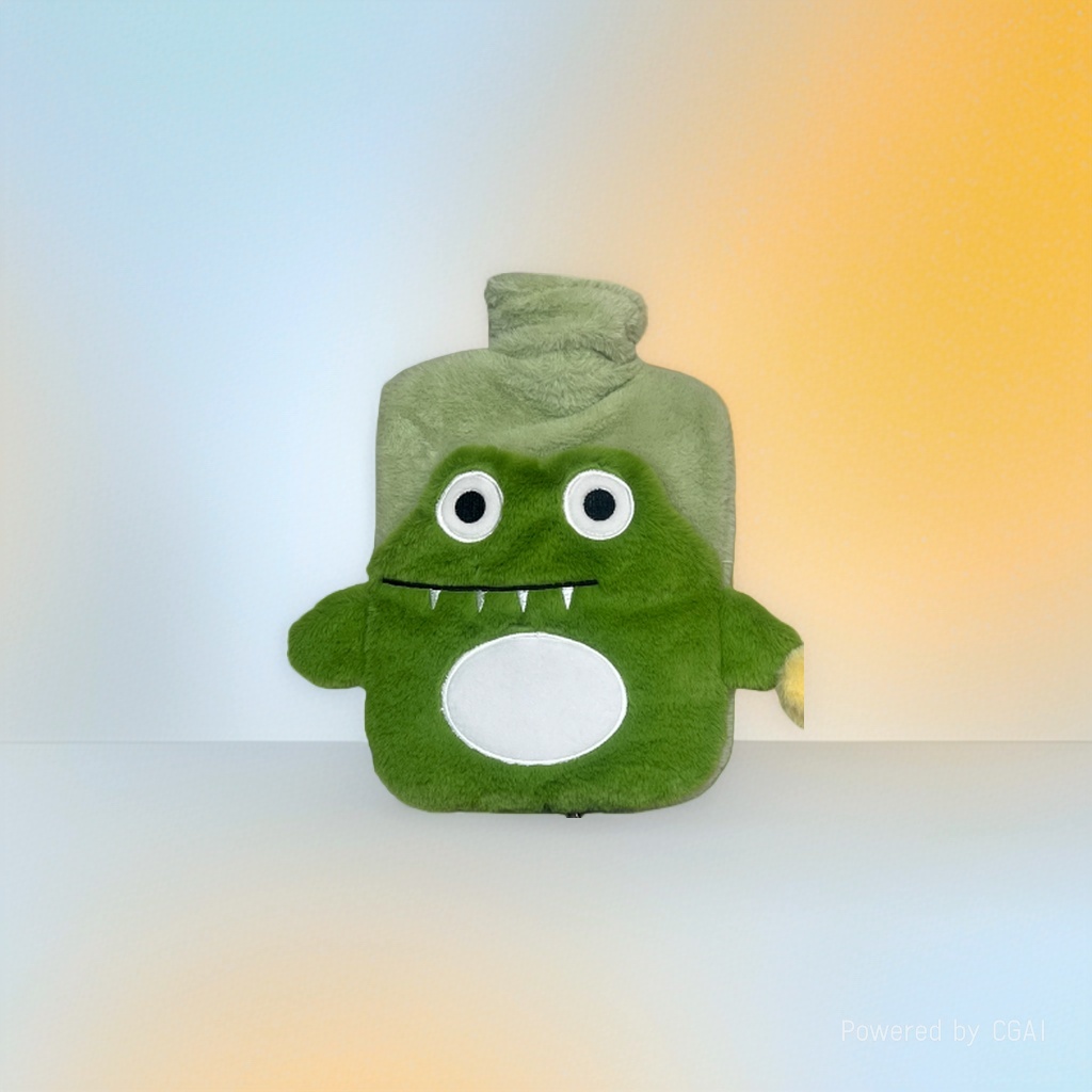 The 2000ML large cute animal-filled hot water bag is convenient to carry Specification image