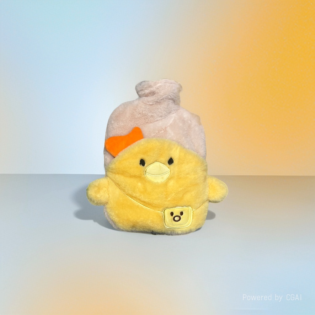 The 2000ML large cute animal-filled hot water bag is convenient to carry Application Scenario