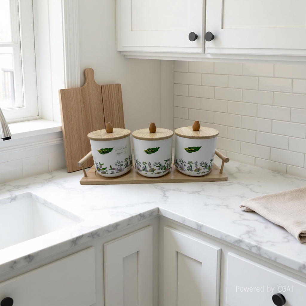 复古陶瓷罐密封茶叶调料储物瓷罐180ml