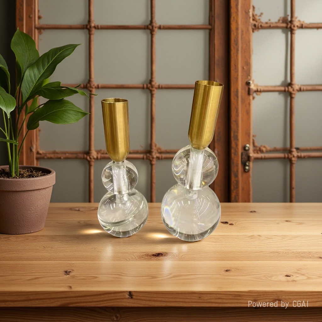 European-style decorative soft furnishings, wedding handicrafts, candlesticks, home accessories, candlesticks, candlestick handicrafts Specification image