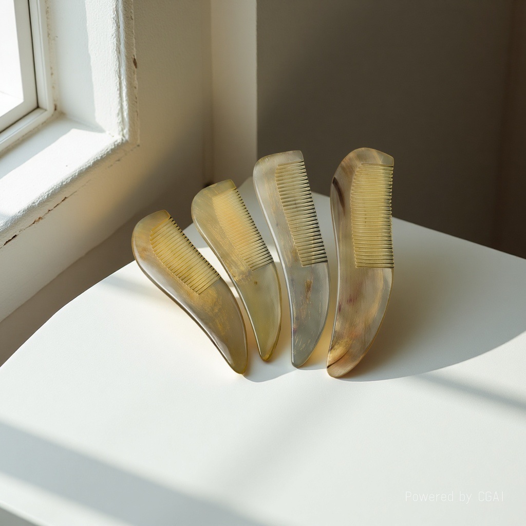 天然牛角梳洗头梳气垫檀木梳醋酸梳一次性梳子梳子发饰